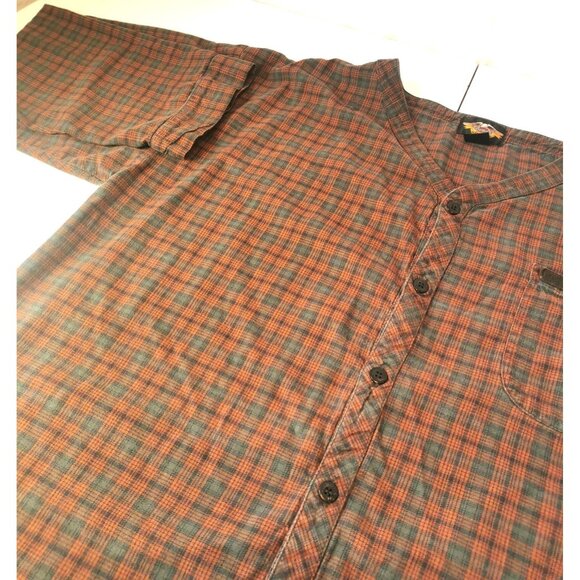 Men's Night Shirt Harley Davidson Flannel Long Sleeve Vintage XL - Picture 4 of 11